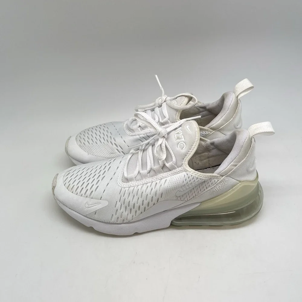 Nike Sneakers Youth 7Y Air Max 270 943345-103 White Athletic Running Casual Shoe
